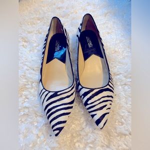 Michael Kors Zebra Kitten Heel Pumps